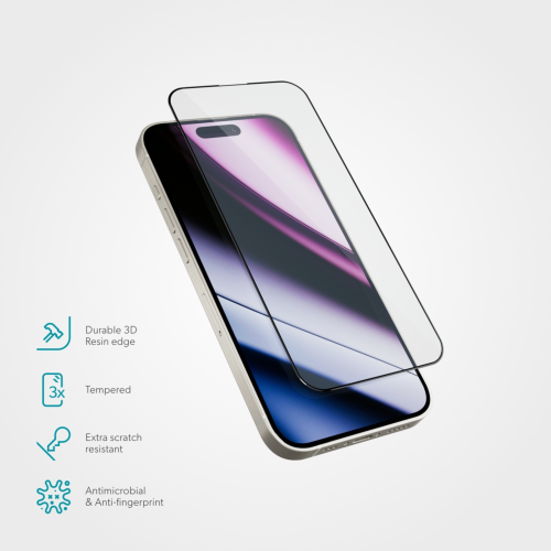 Epico ImpactBuffer Glass 3D for iPhone 15 Plus / 16 Plus