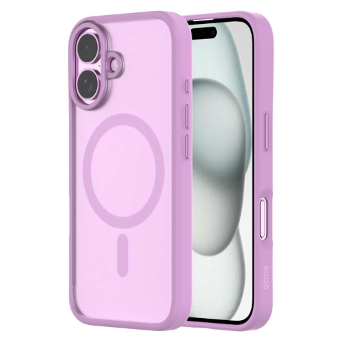 QDOS Transparent Case for iPhone 16 Plus - Pink