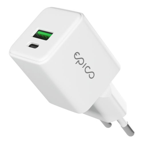 Epico 20W GaN Charger (1x USB-C, 1x USB-A)