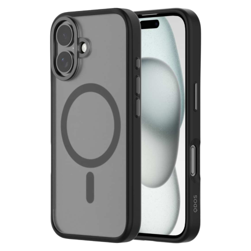 QDOS Transparent Case for iPhone 16 - Black