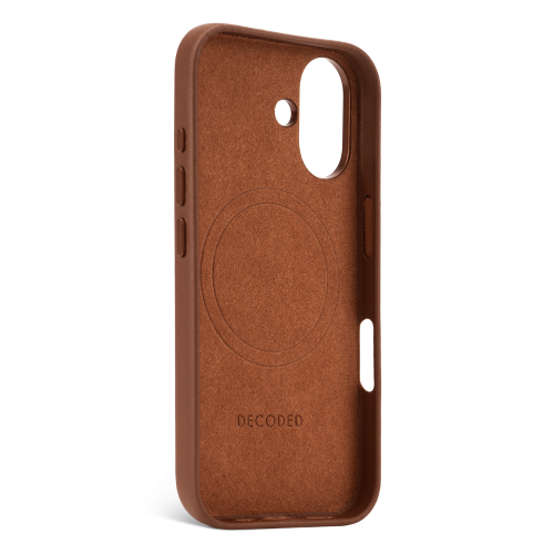 DECODED Leather Case for iPhone 16 Plus - Tan