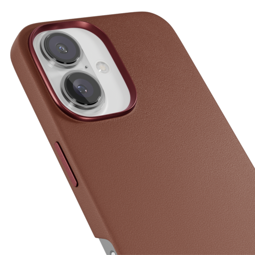 Epico Mag+ Leather Case for iPhone 16 - Brown