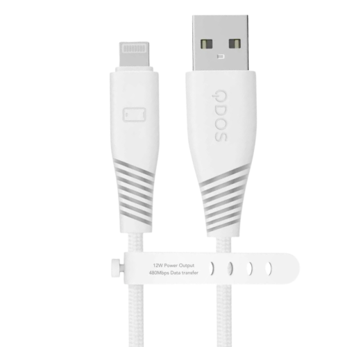 QDOS PowerMotion Pro USB-A - Lightning Cable - 1.2m