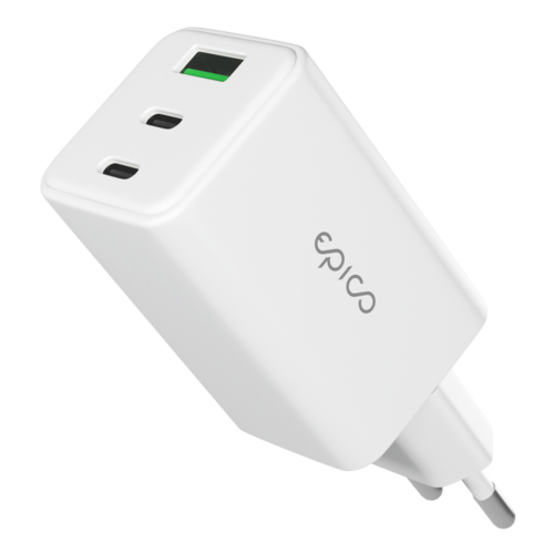 Epico 65W GaN Charger (2x USB-C, 1x USB-A)