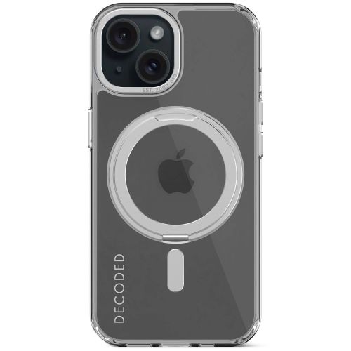 Decoded Recycled Plastic Loop Stand Back Cover for iPhone 15 - Silver