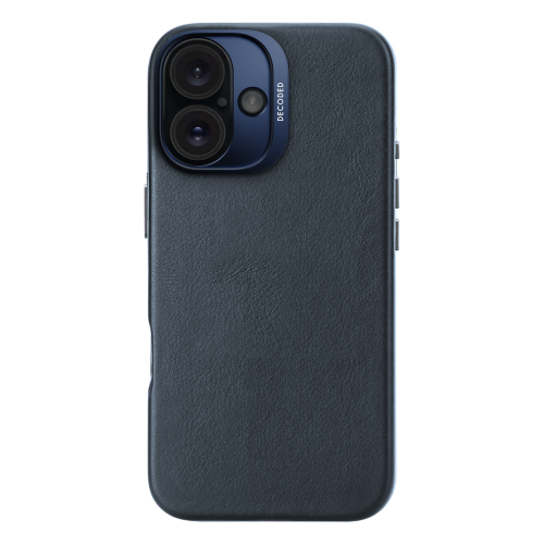 DECODED Leather Case for iPhone 16 - Navy