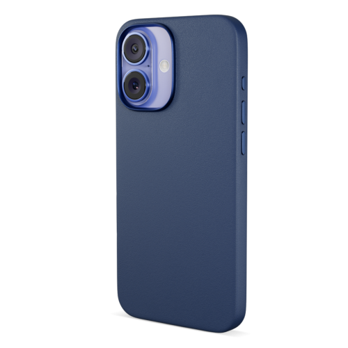 Epico Mag+ Leather Case for iPhone 16 - Blue