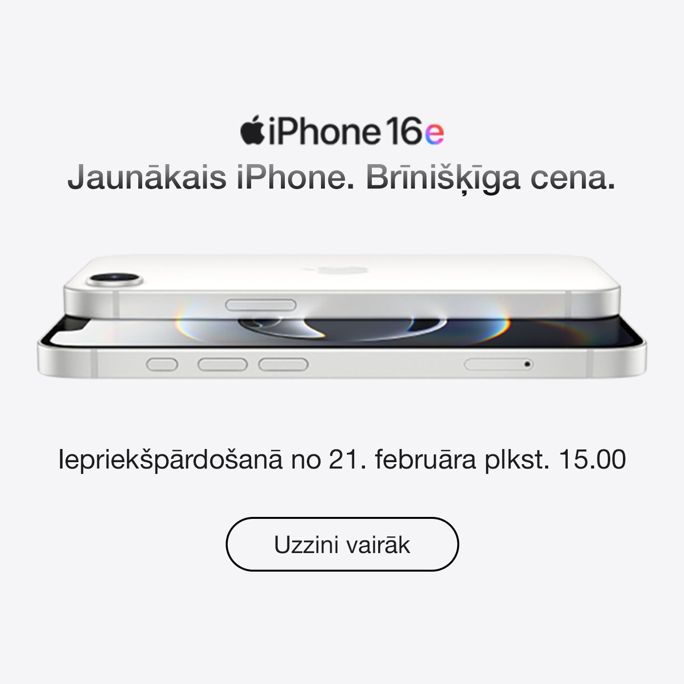 Jaunais iPhone 16e